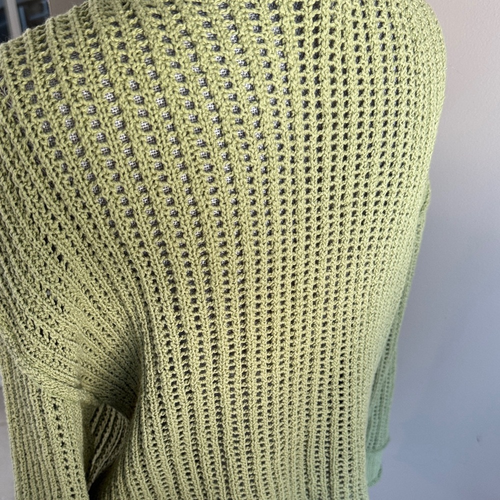 American Eagle Outfitters Green Knit Women's Sweater - Picture 5 of 11